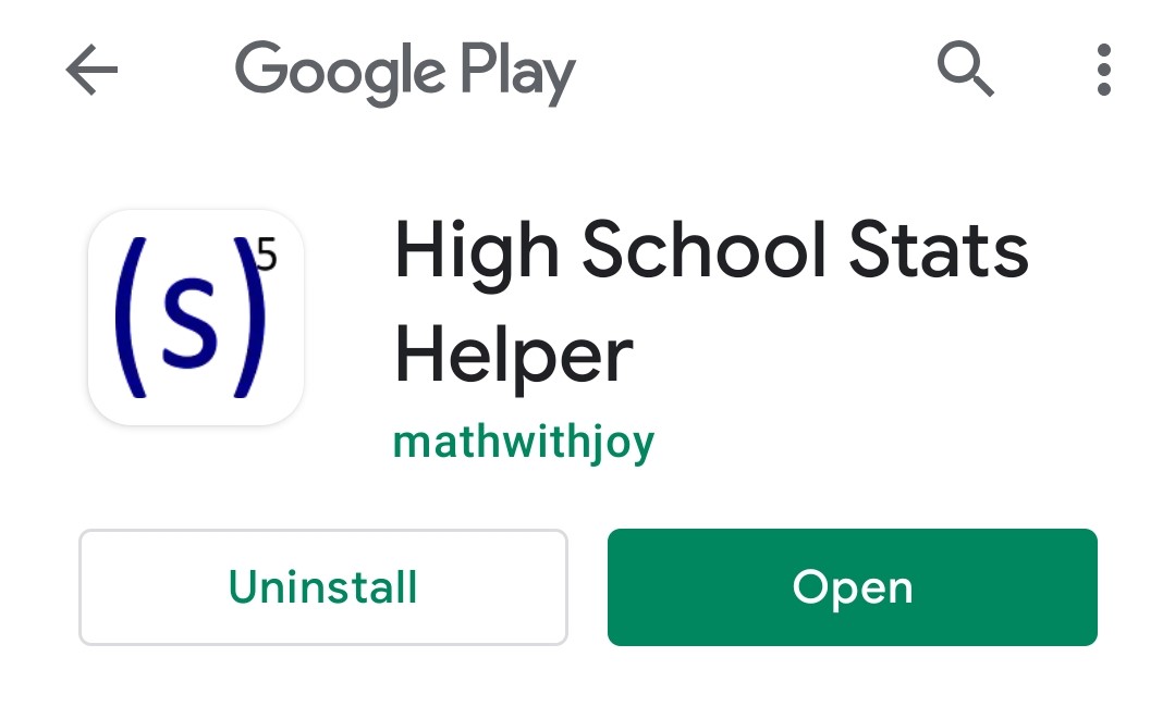 High School Stats Helper